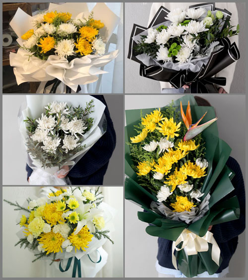 河南信阳罗山县竹竿镇白事花束代送